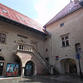 The inner courtyard of the late renaissance castle - Szerencs, Madžarska
